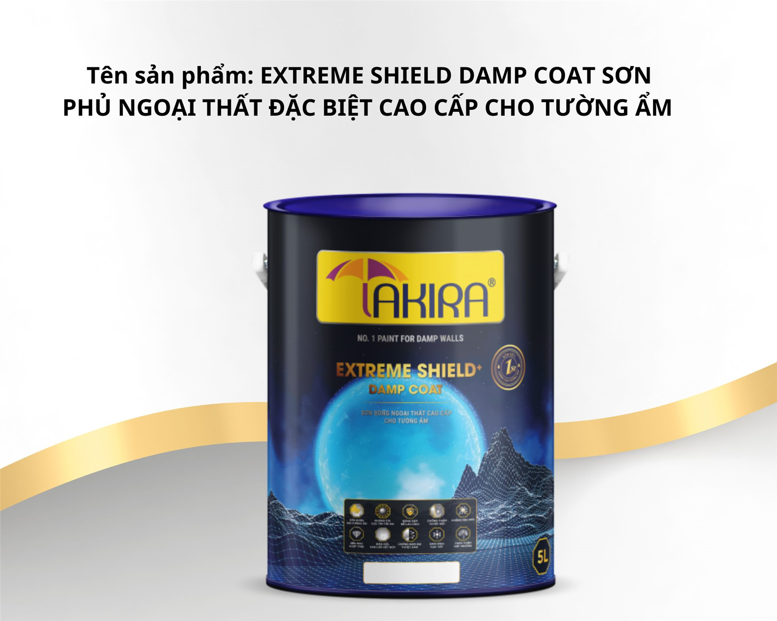 2405007: EXTREME SHIELD DAMP COAT SƠN PHỦ NGOẠI THẤT ĐẶC BIỆT CAO CẤP CHO TƯỜNG ẨM