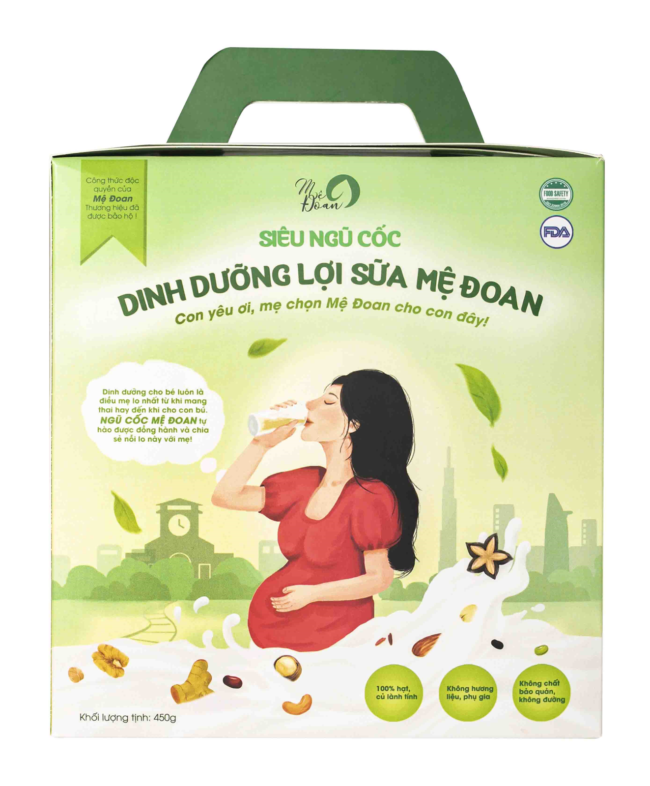 2412070:  SIÊU NGŨ CỐC DINH DƯỠNG LỢI SỮA MỆ ĐOAN 450GR