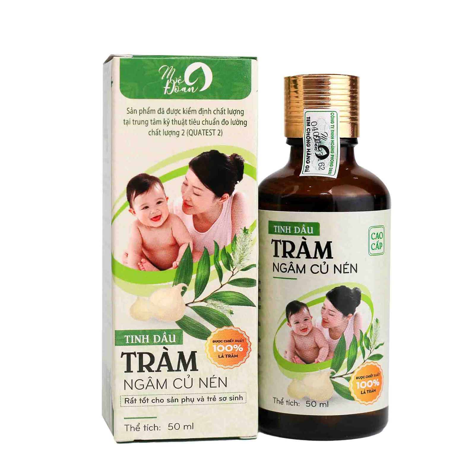  2402008: TINH DẦU TRÀM NGÂM CỦ NÉN MỆ ĐOAN 50ML